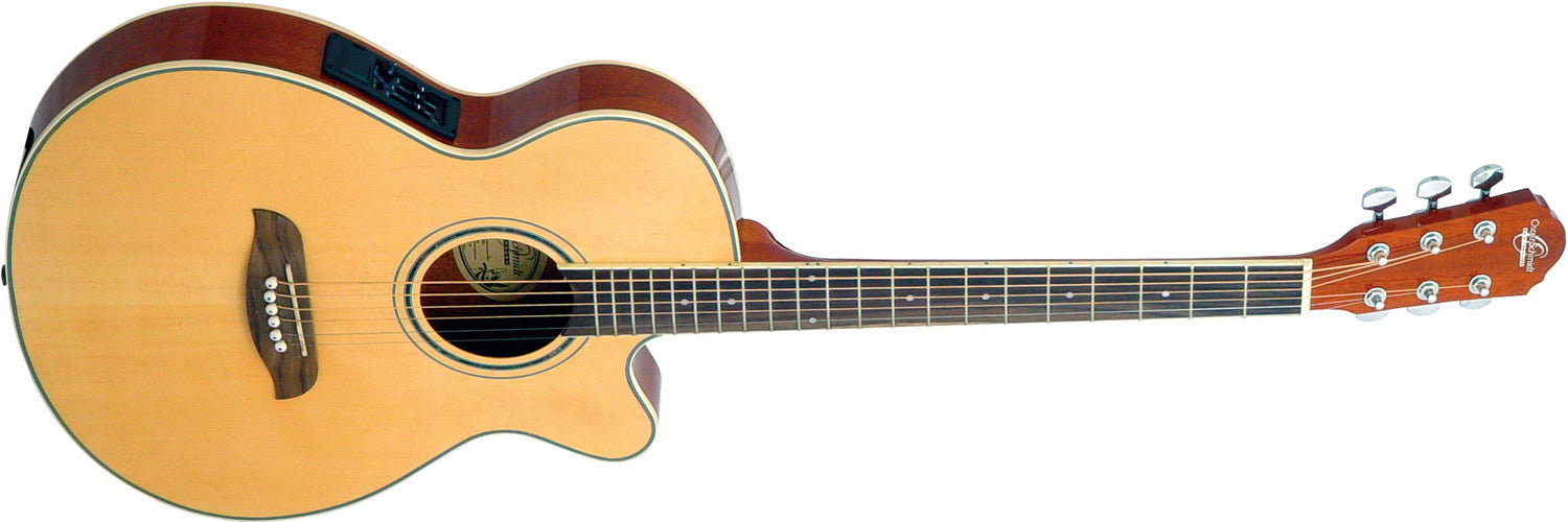 Oscar Schmidt OG8CE Shallow-Body Folk Acoustic-Electric