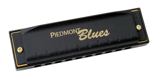 Hohner Piedmont Blues Diatonic Harmonica Set, 7 Keys with Case