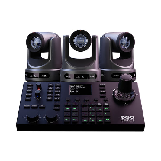 PTZOptics Producer Bundle - Three Move 4K 20X Cameras and SuperJoy Controller