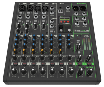 Mackie PROFX10-GO 10 Channel Battery Powered Digital Mixer