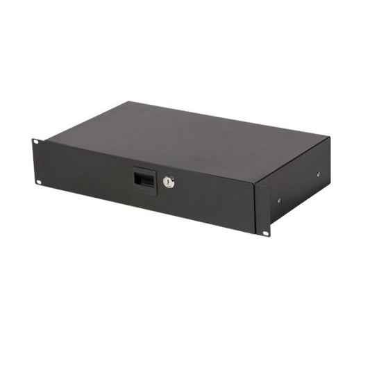 On-Stage 2U Locking Rack Drawer (Shallow)