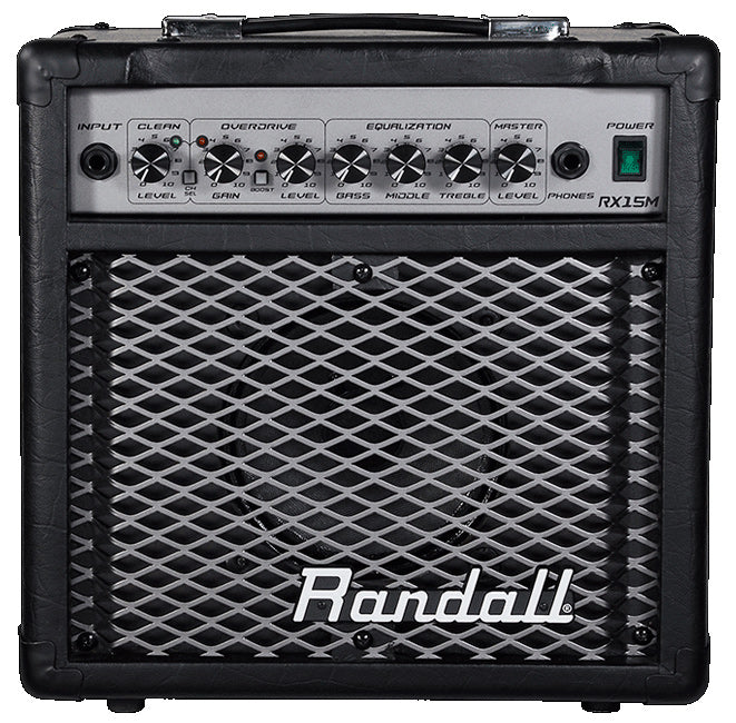 Randall RX15M 15W 2-Channel Practice Amplifier — Black Chrome