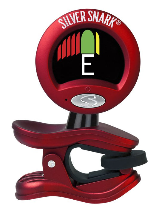 Snark SIL-RED Silver Snark Chromatic Rechargeable Tuner - Red - front view