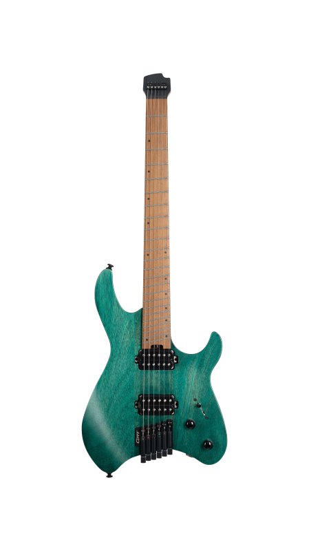 Cort Space 6GTR Multi-Scale Electric Guitar Turquoise - front view
