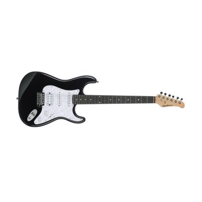 Washburn Sonamaster Black electric guitar, full length front
