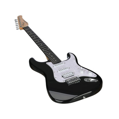 Washburn Sonamaster electric guitar, Black, angled front view