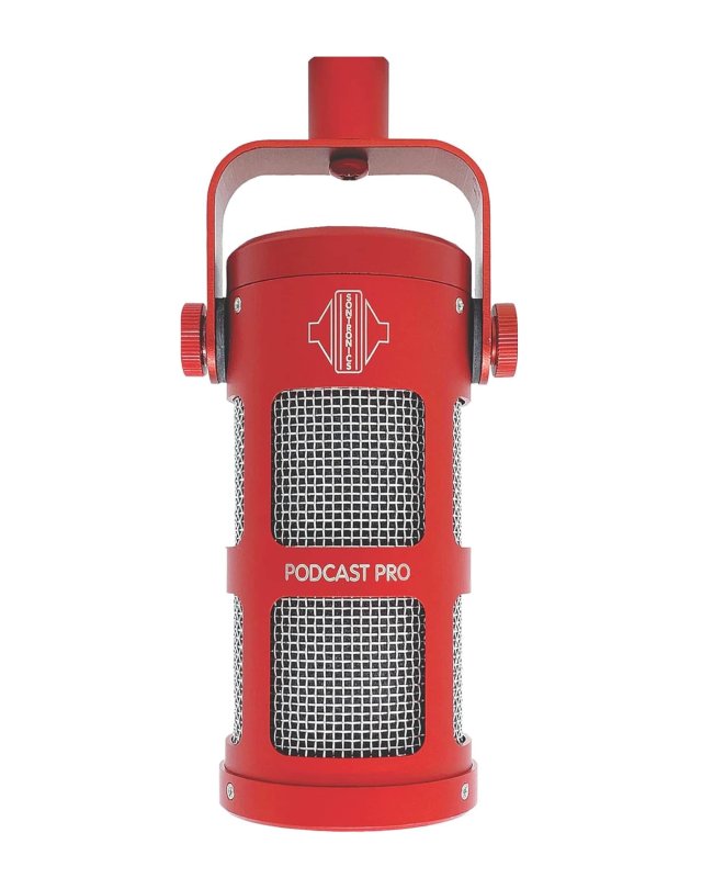 Sontronics Podcast Pro Dynamic Supercardioid Broadcast Microphone - Red