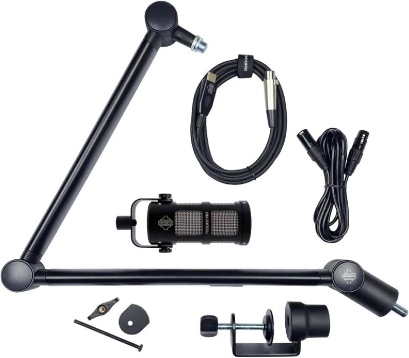 Sontronics Voicecasting Pack with Podcast Pro & Elevate Stand - Black