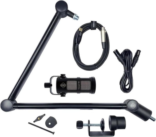 Sontronics Voicecasting Pack with Podcast Pro & Elevate Stand - Black