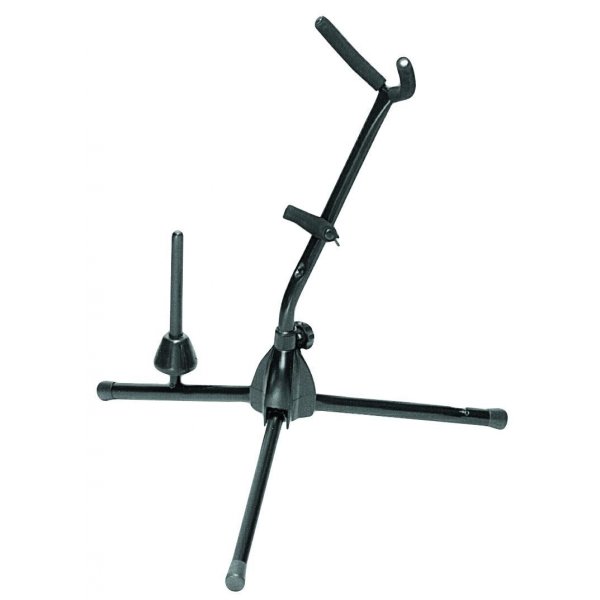 On-Stage Alto/Tenor Saxophone Stand with Flute Peg