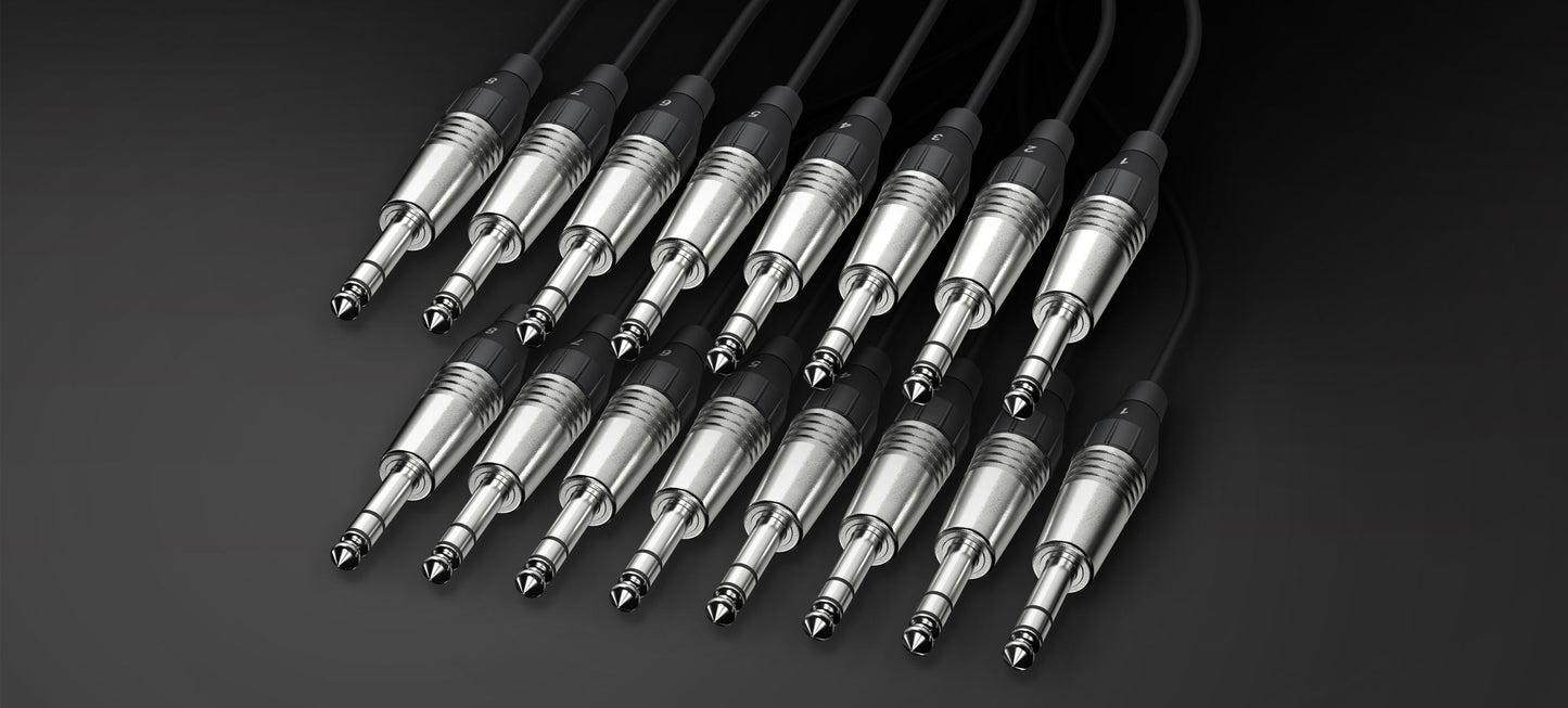 ALVA analog multicore cable, 8 x TRS to 8 x TRS