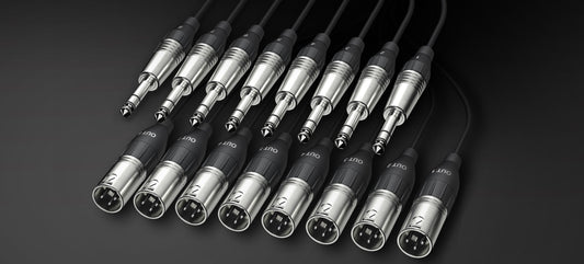 ALVA analog multicore cable, 8 x TRS to 8 x XLR male