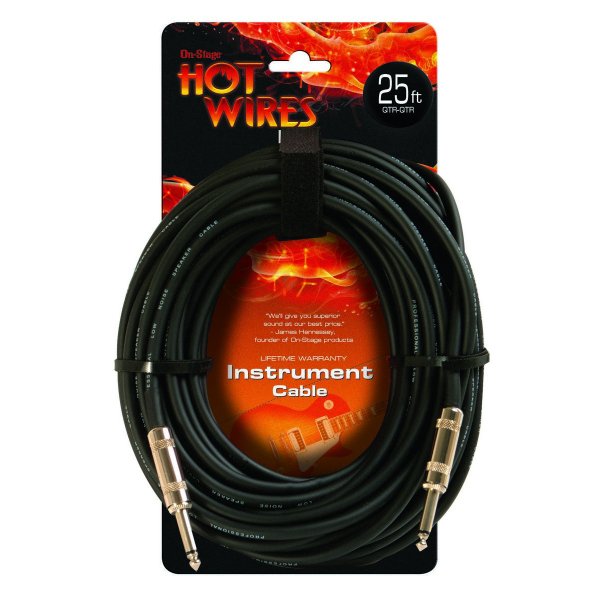 On-Stage Instrument Cable (QTR-QTR, 25')