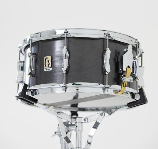 British Drum Co. Nicko McBrain Signature Talisman Steel 6.5" x 14" Snare Drum