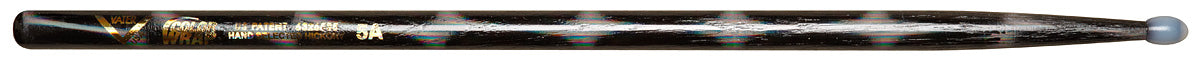 Vater Color Wrap 5A Black Optic Nylon Tips Drumsticks