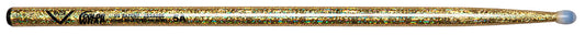 Vater Color Wrap 5A Gold Sparkle Nylon Tips Drumsticks