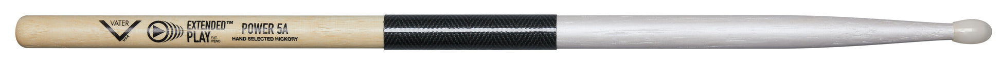 Vater Extended Play Power 5A Nylon Tip Drum Sticks