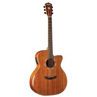 Washburn WCG55CE Comfort Deluxe Grand Auditorium Cutaway — All Koa