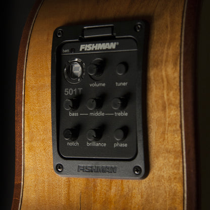 Washburn WCG66SCE Comfort Deluxe Grand Auditorium Cutaway — Spalted Maple