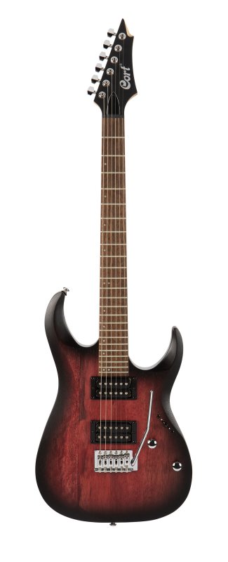 Cort X100 Electric Guitar Blue Burst - front view