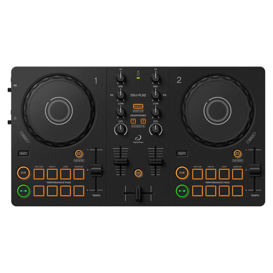 AlphaTheta DDJ-FLX2 Compact 2-Channel DJ Controller, view 1
