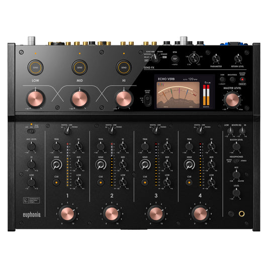 AlphaTheta Euphonia 4-Channel Rotary DJ Mixer, view 1