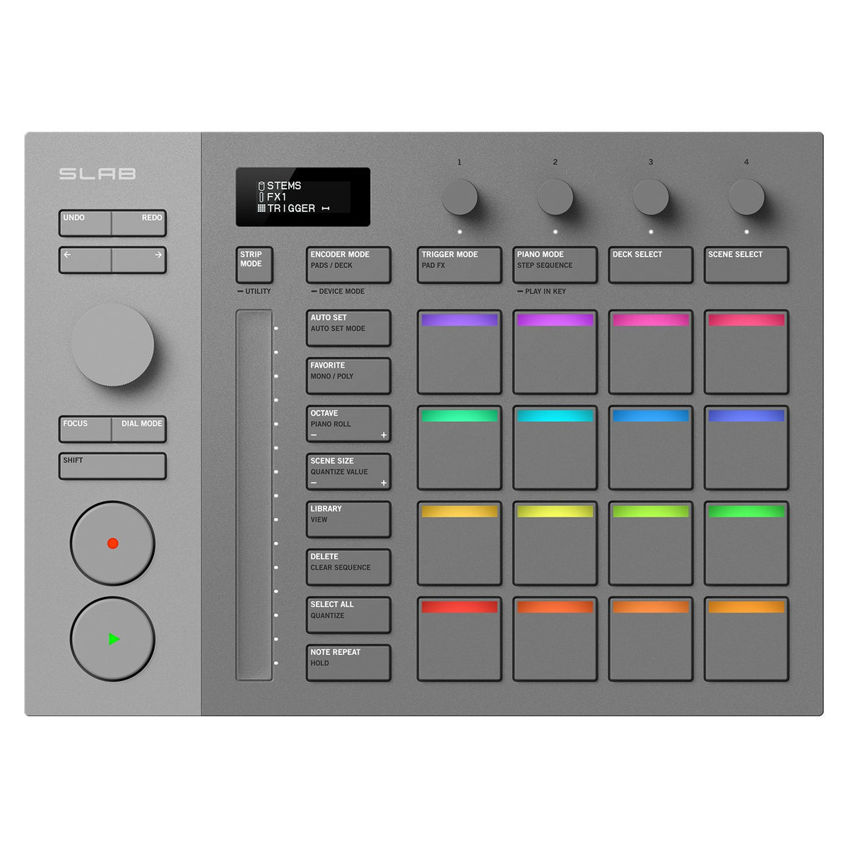 AlphaTheta SLAB MIDI Pad Controller for Serato Studio, view 1