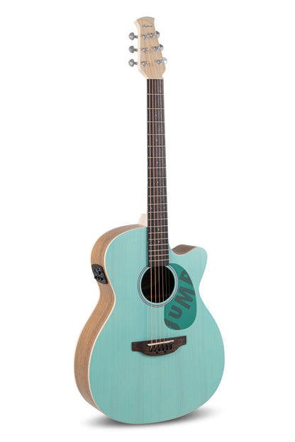 Applause Jump OM Cutway Electric, Celeste - view 1