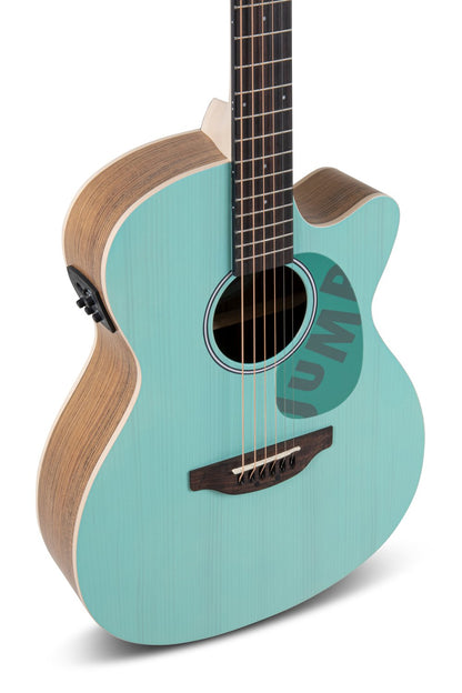 Applause Jump OM Cutway Electric, Celeste - view 4