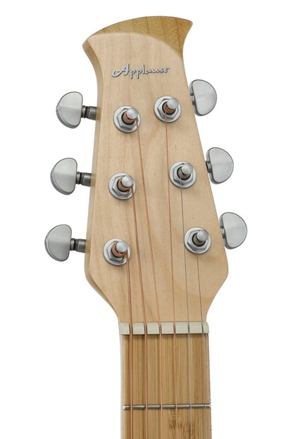 Applause Jump OM Cutway Electric, Blank Canvas Satin White - view 11