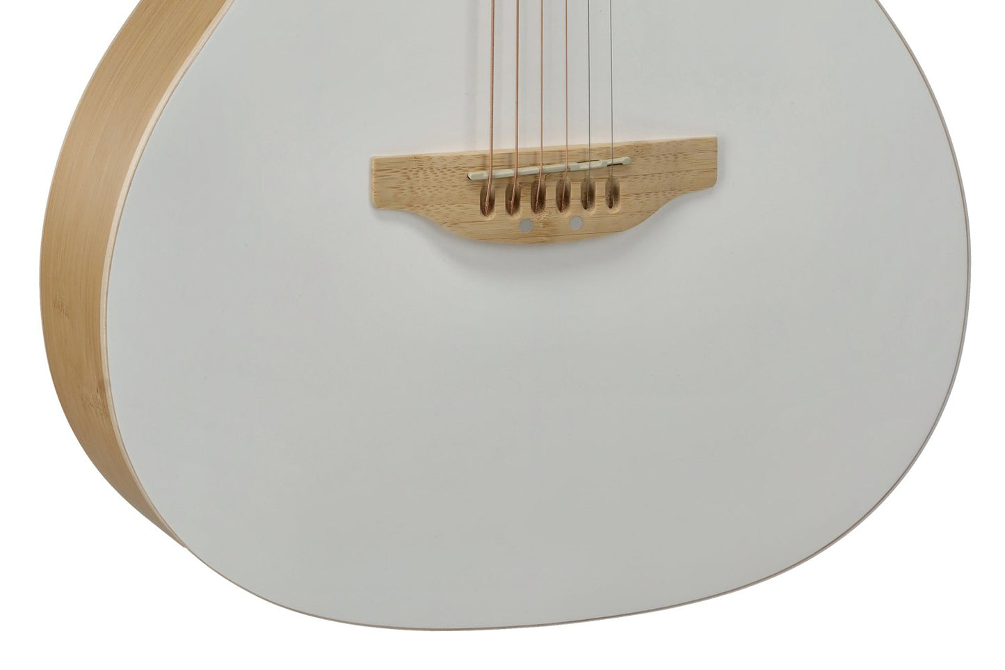 Applause Jump OM Cutway Electric, Blank Canvas Satin White - view 7