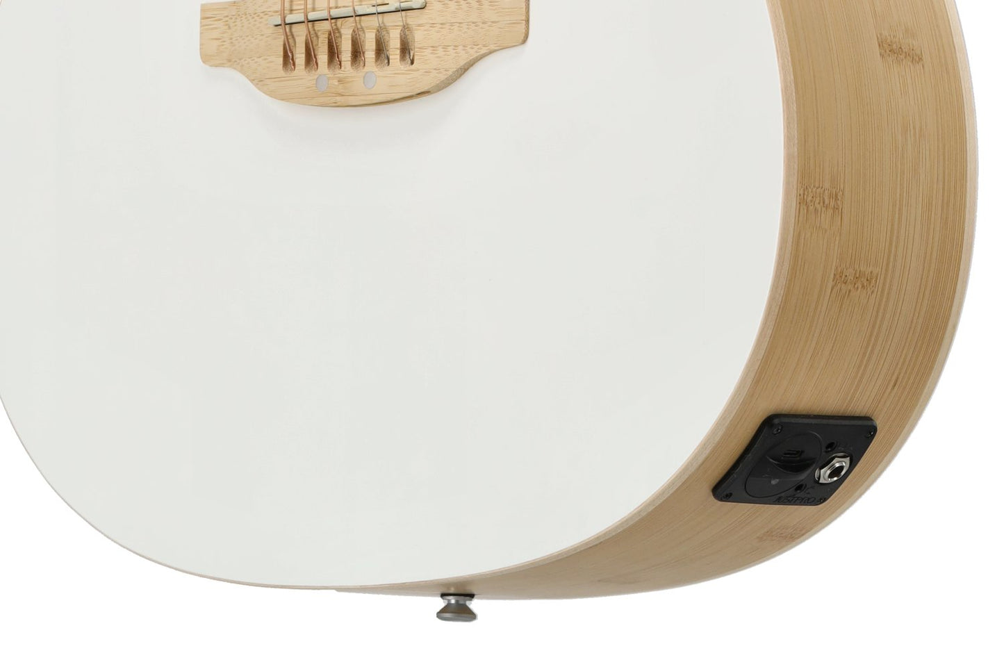 Applause Jump OM Cutway Electric, Blank Canvas Satin White - view 9