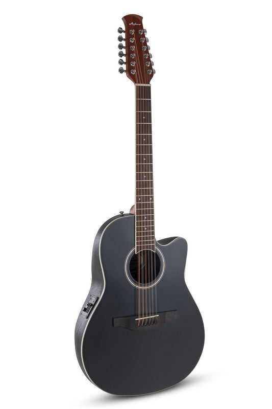 Applause E-Acoustic Guitar AB2412-5S, Black Satin, 12-String - view 1
