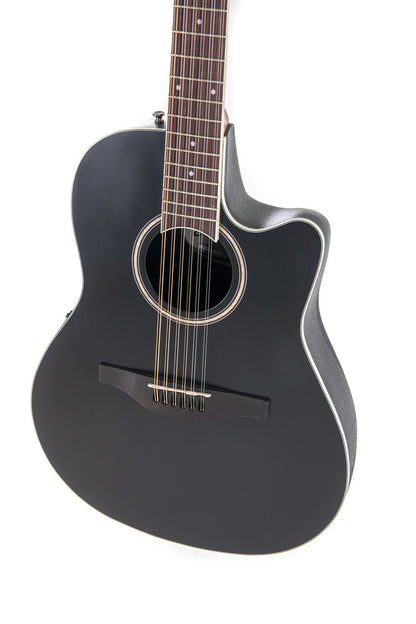 Applause E-Acoustic Guitar AB2412-5S, Black Satin, 12-String - view 5