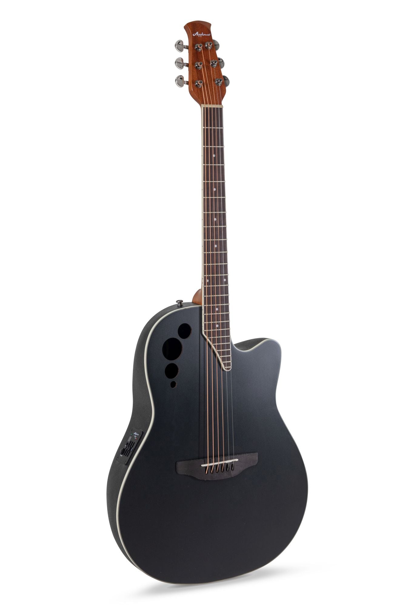 Applause E-Acoustic Guitar AE44-5S, Black Satin - view 1