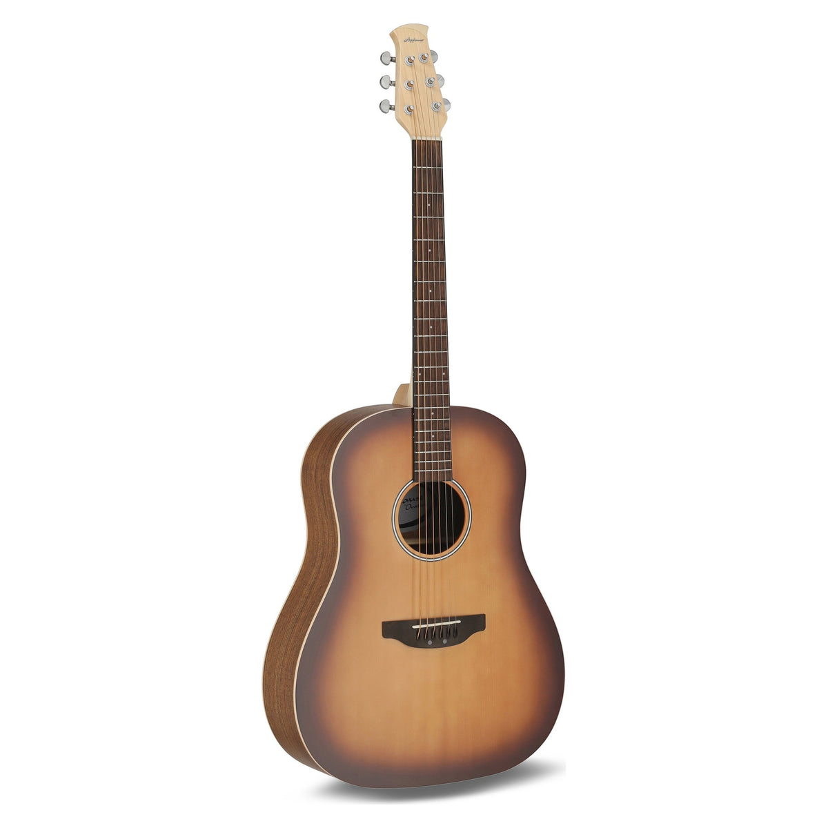 Applause Jump AAS-69-PB Slope Shoulder Dreadnought Acoustic Guitar, Matte Peach Burst, view 1