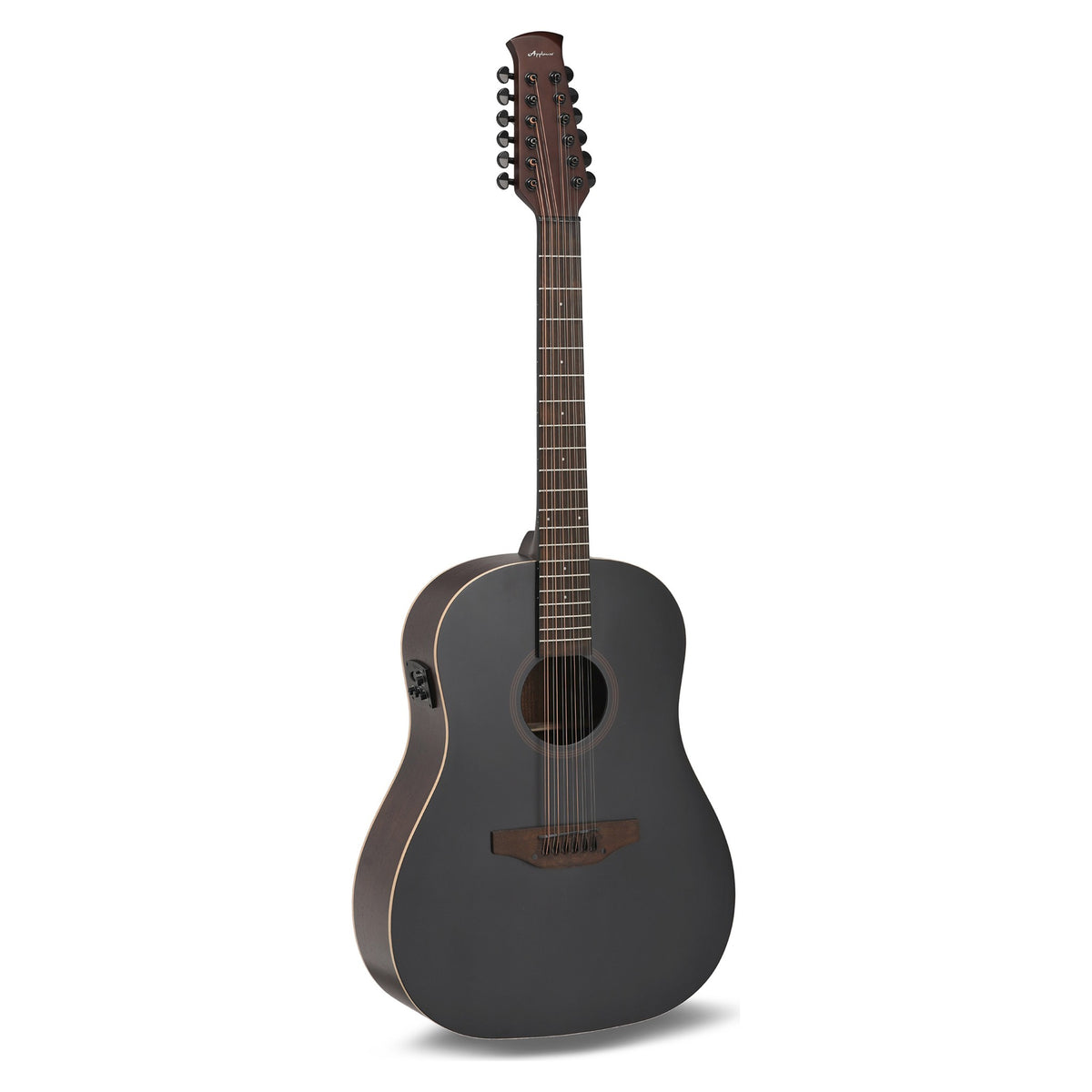 Applause Jump AES12-69-5S 12-String Acoustic Electric Guitar, Dark Matter, view 1