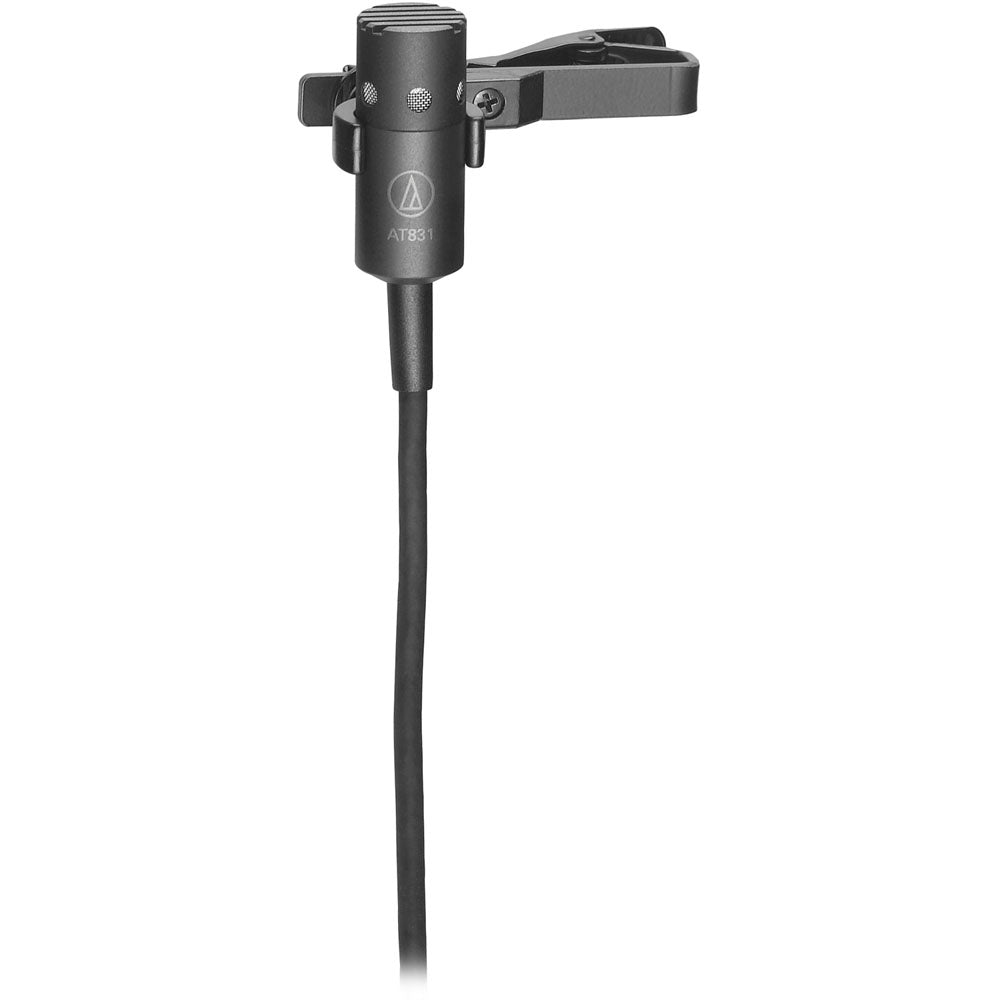 Audio Technica Cardioid condenser lavalier microphone with 55" unterminated cable