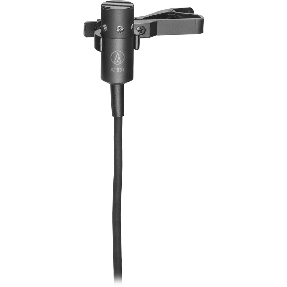 Audio Technica AT831c cardioid condenser lav mic, TA4 connector for Shure bodypacks with TA4F