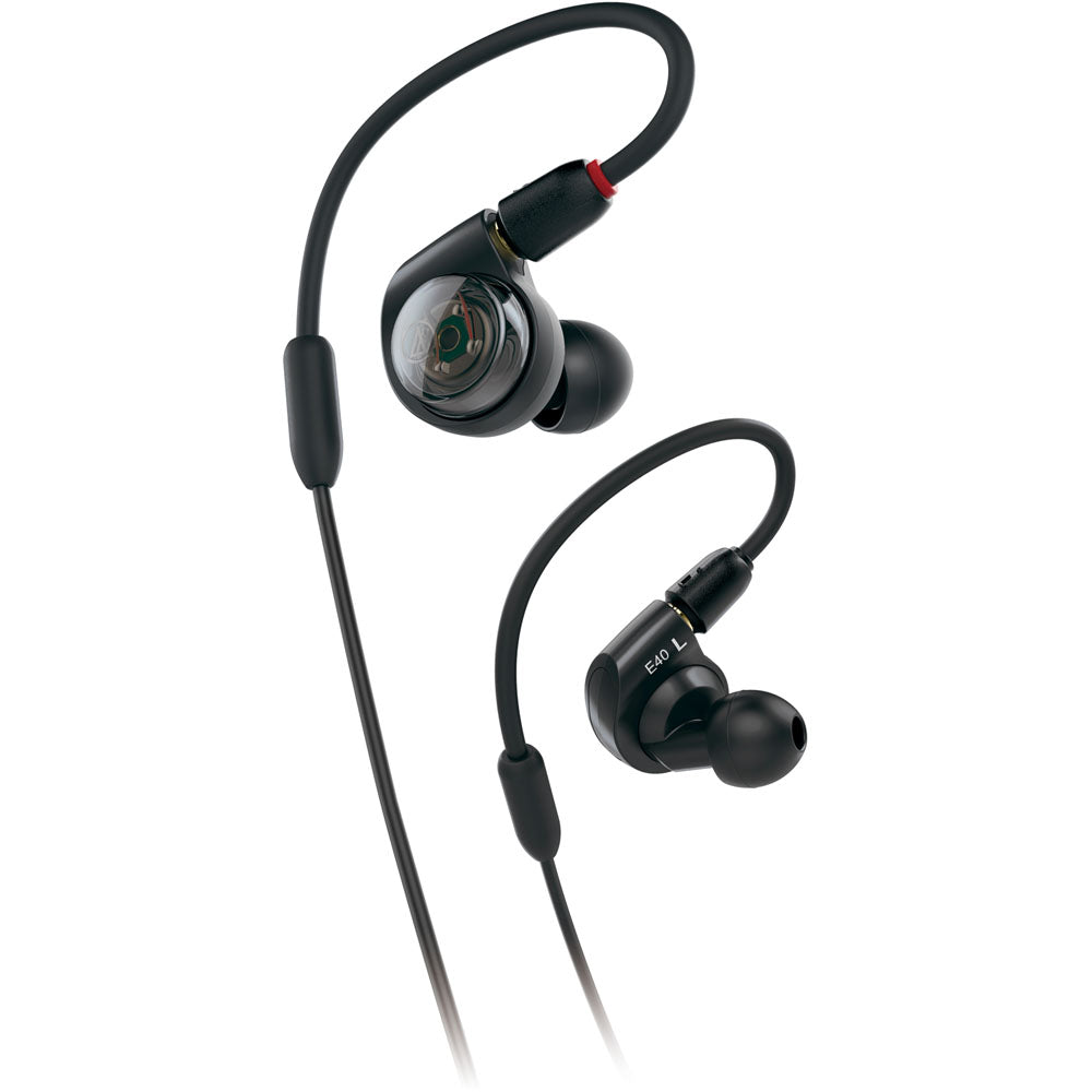 Audio Technica In-Ear Monitor Headphones, flexible memory cable