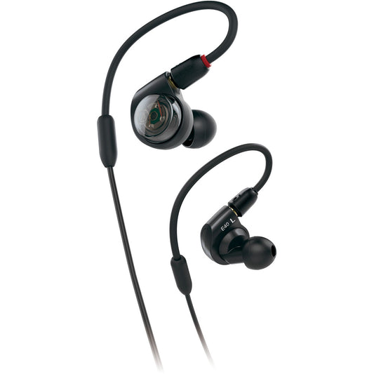 Audio Technica In-Ear Monitor Headphones, flexible memory cable