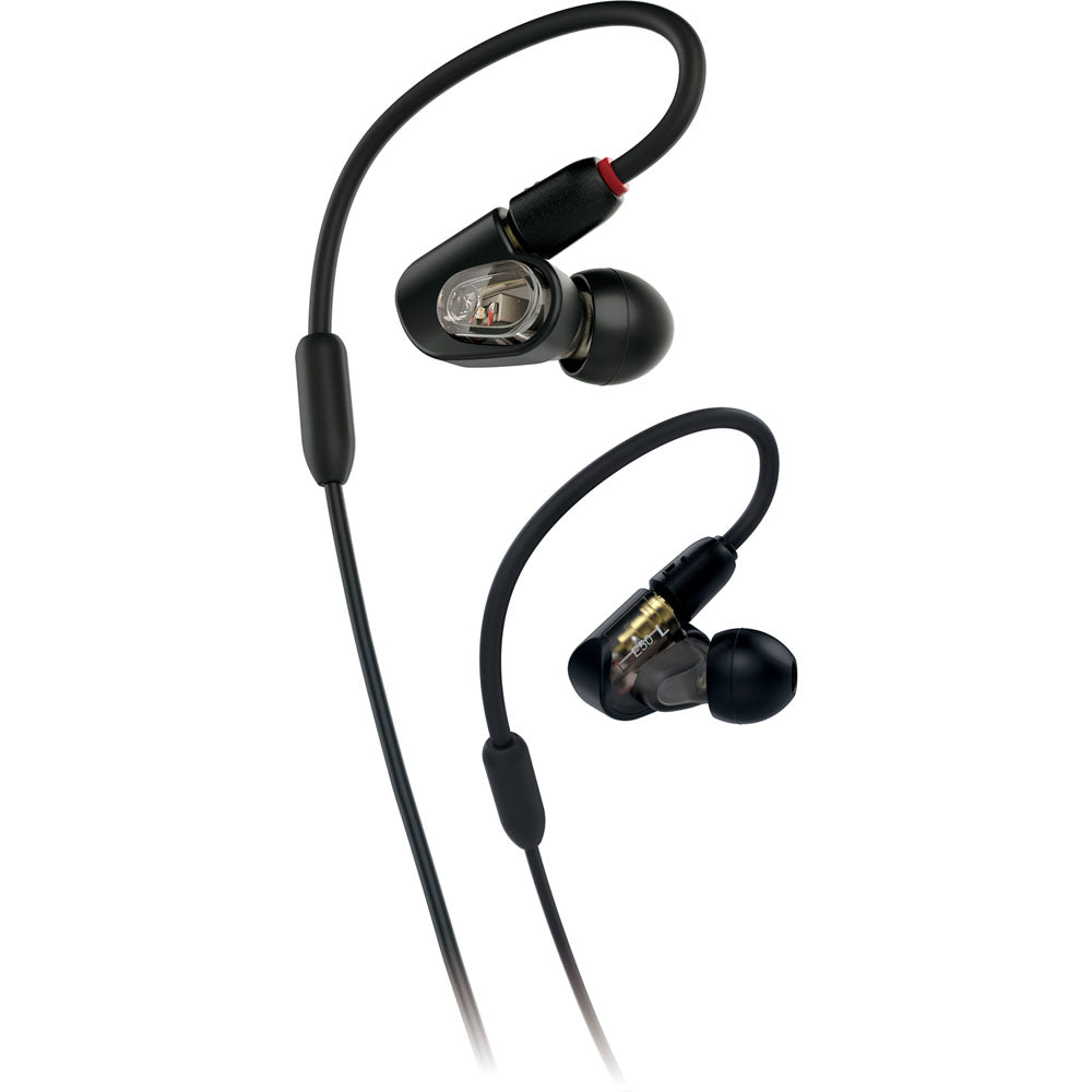 Audio Technica In-Ear Monitor Headphones, flexible memory cable