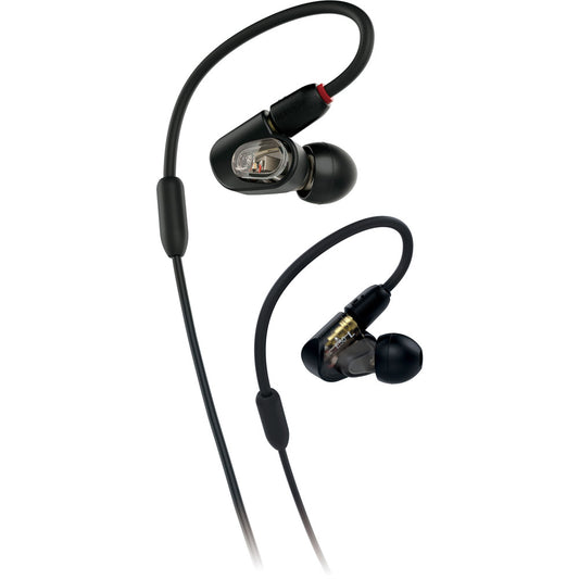Audio Technica In-Ear Monitor Headphones, flexible memory cable