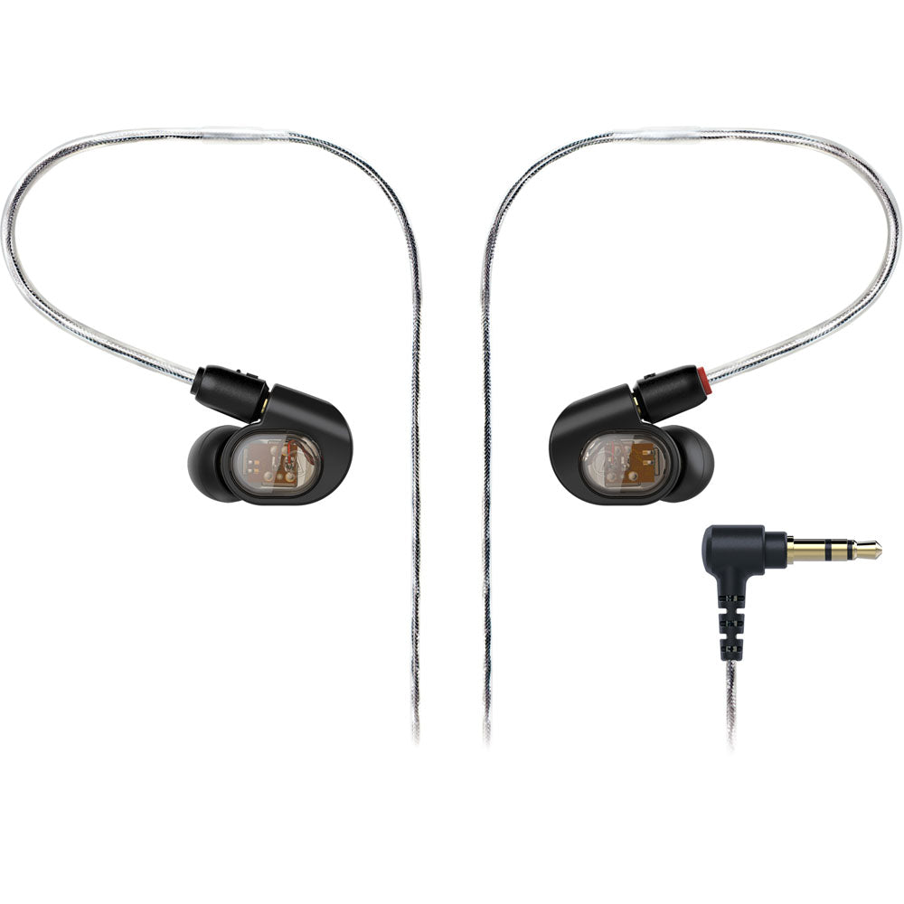 Audio Technica In-Ear Monitor Headphones, flexible memory cable