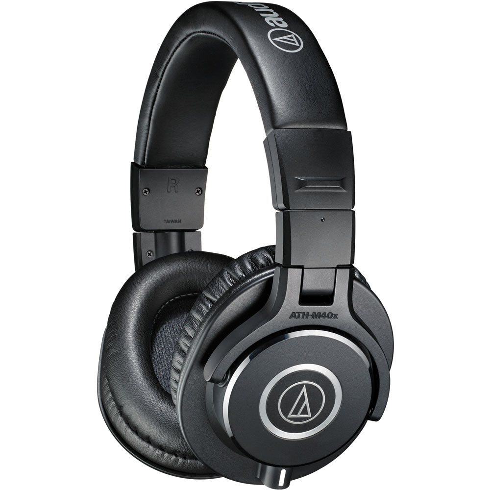 Audio Technica Closed-back dynamic monitor headphones, detachable cables