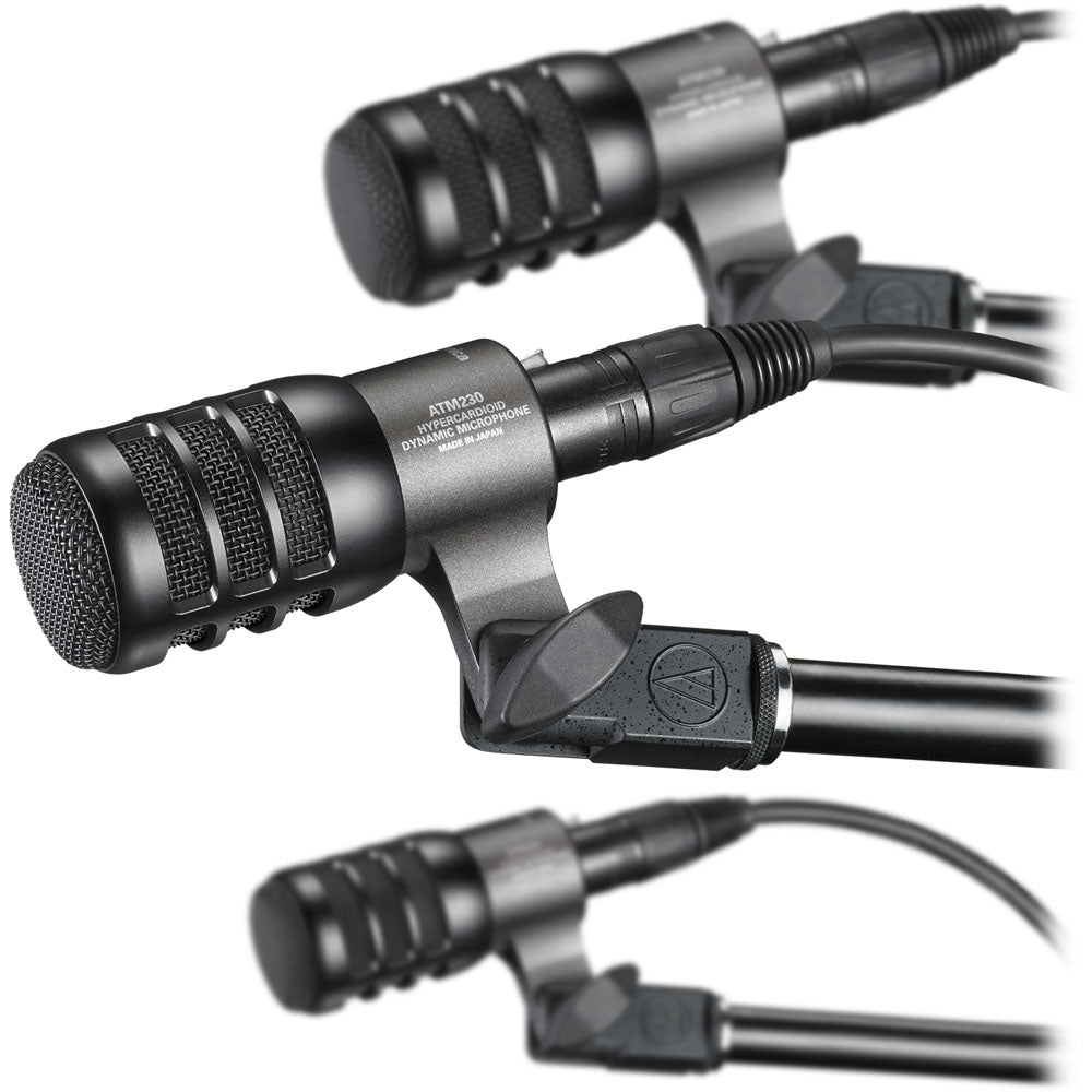Audio Technica Hypercardioid Dynamic Instrument microphone, 3 pack of mics
