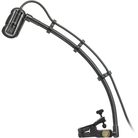 Audio Technica Cardioid condenser instrument microphone with universal clip-on mounting system,