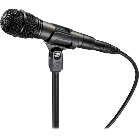 Audio Technica Hypercardioid dynamic handheld microphone with MagnaLock on/off switch