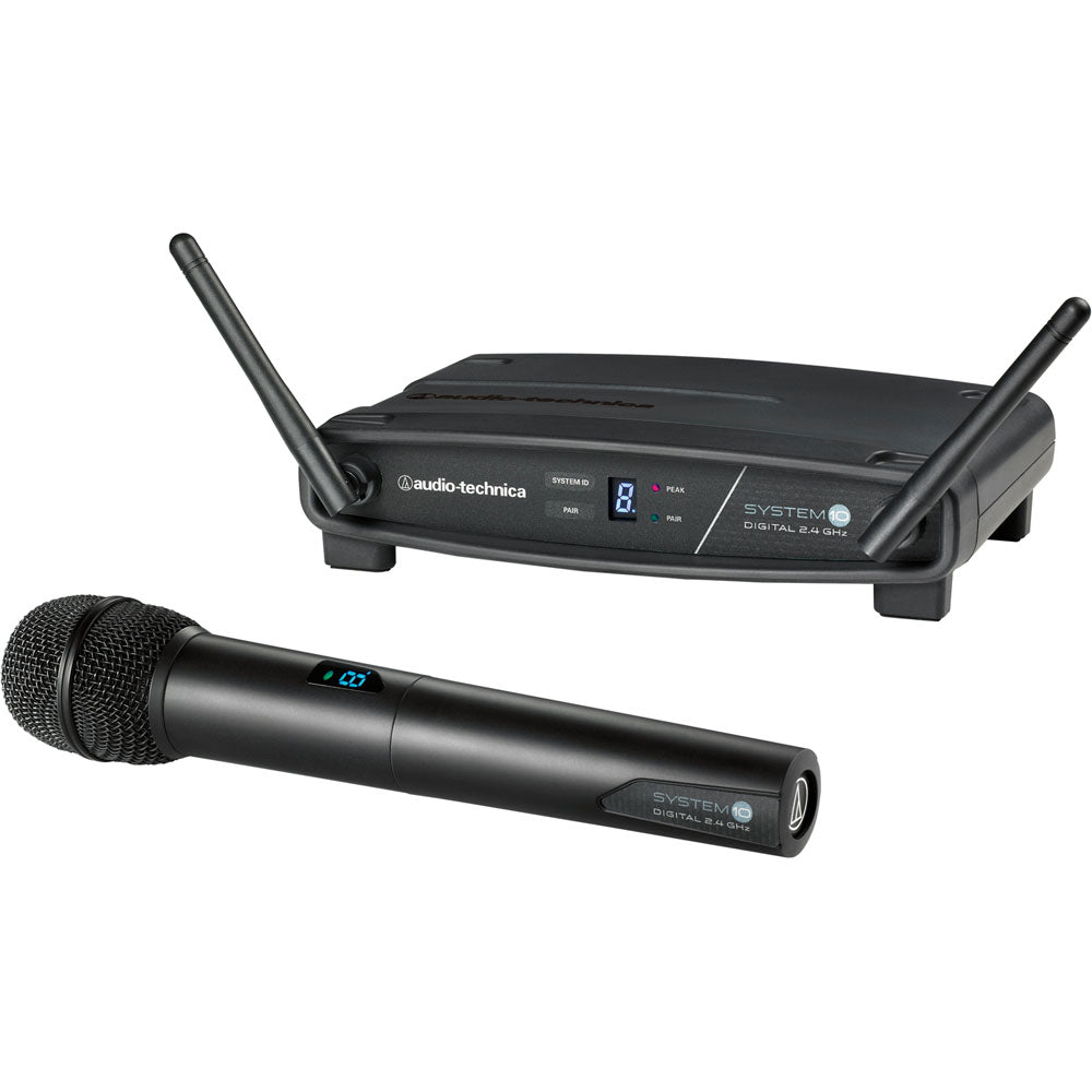 Audio Technica System 10 Digital Wireless System includes: ATW-R1100 receiver and ATW-T1002 hand
