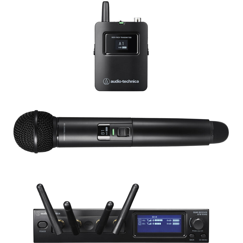Audio Technica SYSTEM 20 PRO 2CH COMBO W/LAV 2.4GHZ WLS